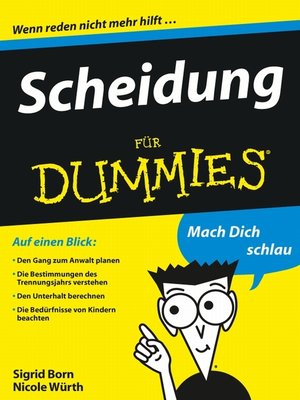cover image of Scheidung für Dummies